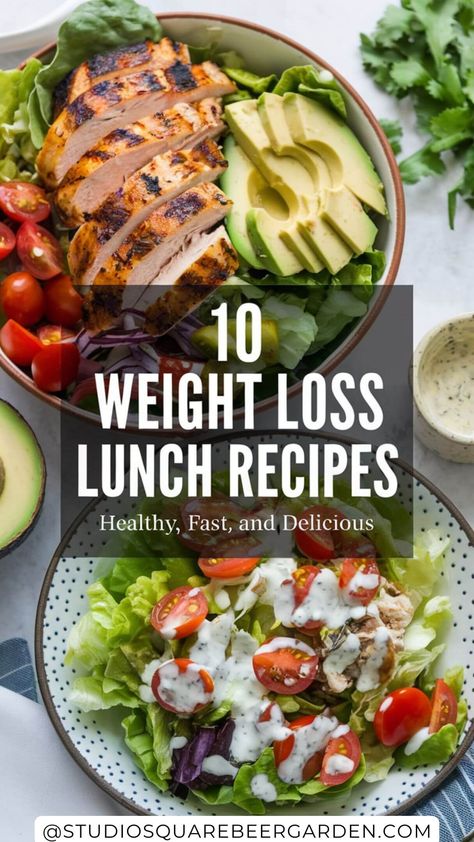 Looking for healthy lunch ideas that are both quick and delicious? This list of the top 10 healthy quick lunch recipes is perfect for weight loss and busy days. Each recipe is easy to make, packed with nutrients, and designed to keep you feeling satisfied throughout your day. Save this pin for inspiration and transform your lunch routine today! Follow us for more weight loss-friendly recipes and tips.   #WeightLossRecipes #HealthyLunch #QuickMealPrep #LowCalorie #EasyRecipes Quick Healthy Dinners, Breakfast Lunch And Dinner Ideas, Quick Healthy Lunch, Quick Lunch Recipes, Quick Meal Prep, Lunch And Dinner Ideas, Meal Prep Clean Eating, Quick Healthy Dinner, Tasty Breakfast