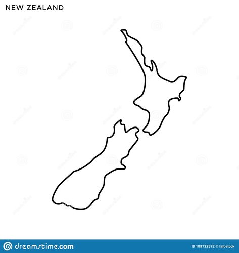 New Zealand Map Tattoo, New Zealand Map, Map Of New Zealand, Map Tattoos, Map Outline, Outline Drawings, Black Abstract, Vector Design, Design Template