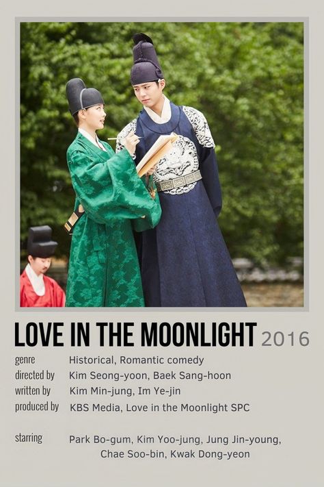 Moonlight Poster, Love In The Moonlight, Kwak Dong Yeon, Jung So Min, Kim Yoo Jung, Bo Gum, Good Movies To Watch, Asian Drama, Kim Min