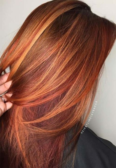 Hair Doos, Warm Hair Color, Red Shades, Copper Hair Color, Red Heads, Hair Color Shades, Copper Brown, Balayage Hair Blonde, Edgy Hair