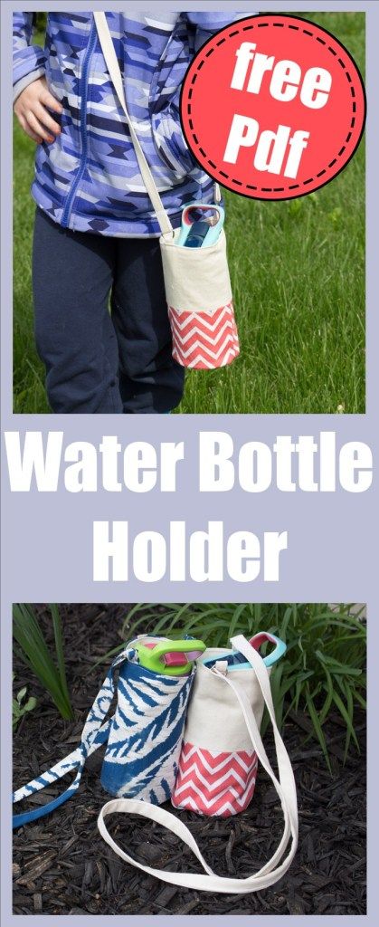 Sewing tutorial - Cross Body Water bottle holder | Charmed By Ashley