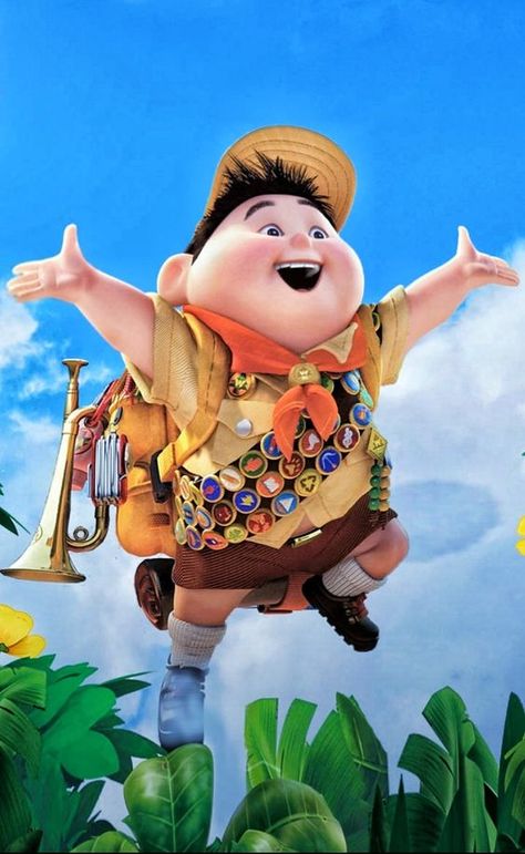 Russel Up Wallpaper, Up Movie Characters, Movie Character Wallpaper, Up Carl Y Ellie, Russel Up, Up Pixar, Up The Movie, Film Up, Picture Wallpaper