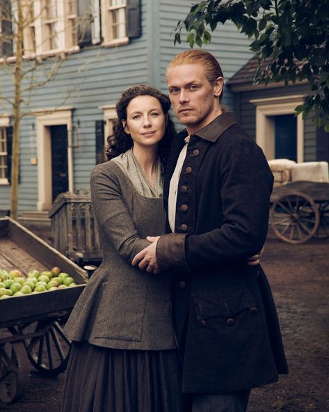 ‘Outlander’: Every Official Season 6 Photo Released So Far – TV Insider Outlander Season 6, John Bell, Richard Rankin, Sam Heughan Caitriona Balfe, Outlander Tv Series, Starz Series, Sam Heughan Outlander, Claire Fraser, Outlander Jamie