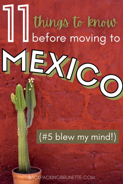 Thinking about moving to Mexico? These moving to Mexico tips are essential for Americans living in Mexico. Here's what no one tells you about moving to another country! #movingtomexico #livinginMexico Retiring In Mexico, Moving To Mexico From Us, Move To Mexico, Mexico Houses, Moving To Mexico, Moving To Another Country, Mexico Life, Tent Life, Retirement Goals