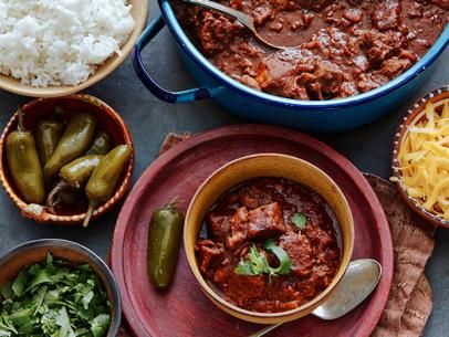 Chili con Carne Recipe | Food Network Kitchen | Food Network Superbowl Chili Recipe, Top Chili Recipes, Multicooker Recipes, Batch Cooking Recipes, Chili Con Carne Recipe, Carne Recipe, Con Carne Recipe, Best Chili Recipe, Chili Stew