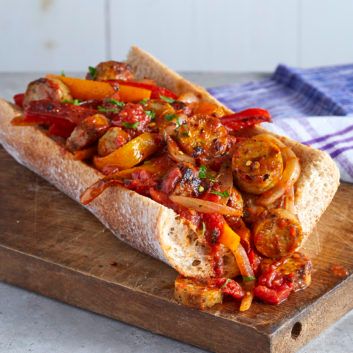 Sausage Pepper And Onions, Pepper And Onions, Joy Bauer Recipes, Sausage Peppers And Onions, Sauteed Peppers And Onions, Joy Bauer, Sausage Peppers, Sauteed Peppers, Best Sausage