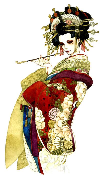 Geisha                                                                                                                                                                                 Más Geisha Tattoos, Chris Garver, Geisha Tattoo, Geisha Art, Japon Illustration, Japanese Geisha, 판타지 아트, Japan Art, 영감을 주는 캐릭터