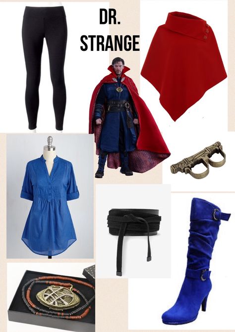 Disneybound: Dr. Strange Dr Strange Inspired Outfits, Doctor Strange Outfit Ideas, Doctor Strange Inspired Outfits, Dr Strange Outfit, Marvel Bounding, Marvel Disneybound, Doctor Strange Costume, Dr Strange Costume, Marvel Inspired Outfits