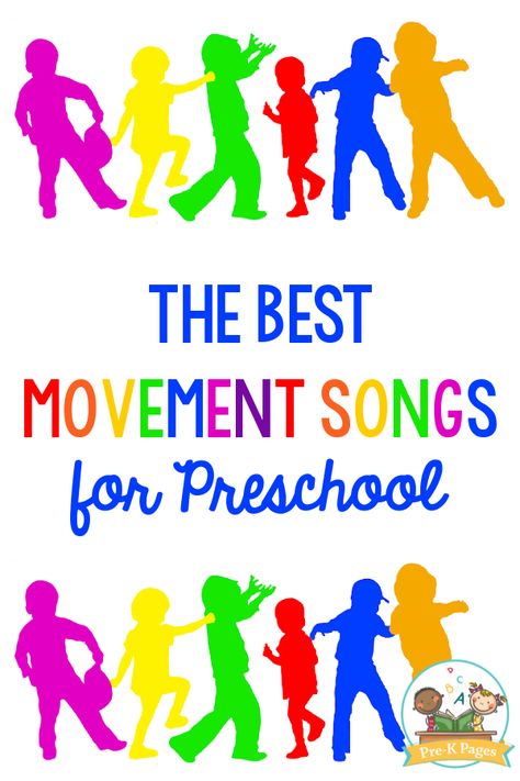 Preschool Movement Songs, Preschool Music Theme, Action Songs For Kids, Preschool Movement Activities, Prek Songs, Movement Songs For Preschool, Line Up Songs, Transition Songs For Preschool, Preschool Movement