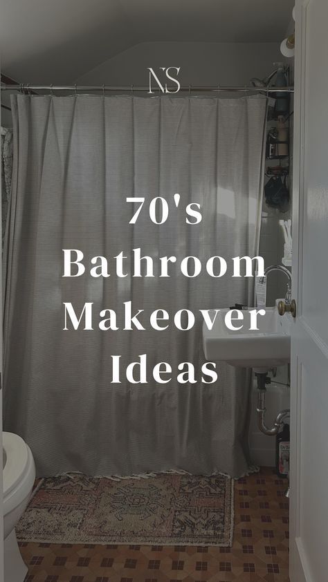 How to updated retro bathroom tile and how to give a makeover to 70's style bathrooms. Red, pink, and orange tile. Easy, no demo, bathroom makeover ideas. #bathroommakeover #retrobathroom Cheap Small Bathroom Makeover, Cheap Bathroom Remodel On A Budget, Old Tile Bathroom Makeover, Vintage Bathroom Tiles, 1920s Bathroom Remodel, Retro Bathroom Tile, Old Bathroom Makeover, Updating Bathroom, Pink Tile Bathroom