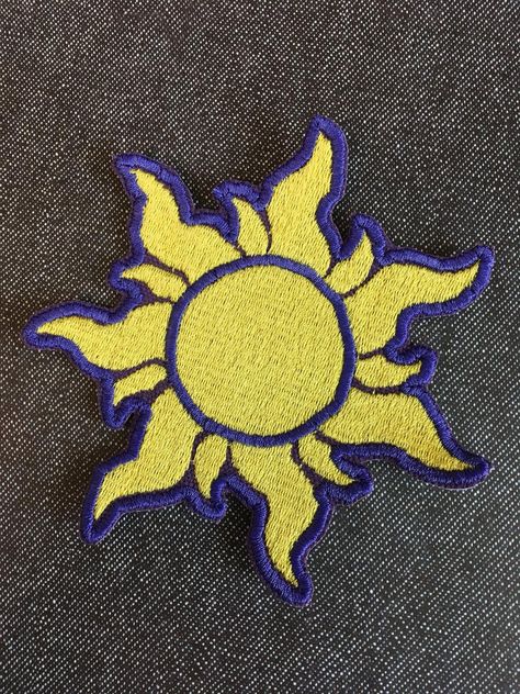 image 0 Tangled Kingdom, Senior Jacket Patches, Senior Patches, Senior Jackets Patches, Tangled Sun, Senior Jackets, Disney Room Decor, Jacket Patches, Disney Patches