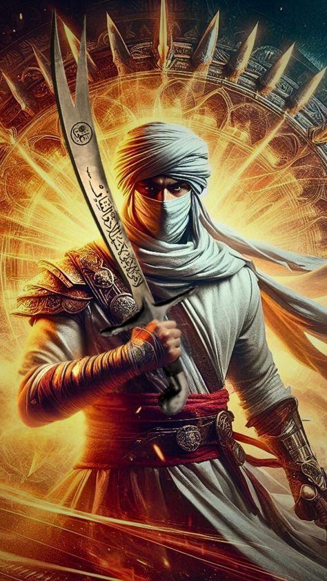 Khalid Bin Walid Art, Khalid Ibn Walid Wallpaper, Khalid Al Walid, Khalid Ibn Al-walid, Zulfiqar Wallpaper, Khalid Bin Walid, Healing Factor, Ali Bin Abi Thalib Art, Animation Characters Tattoo