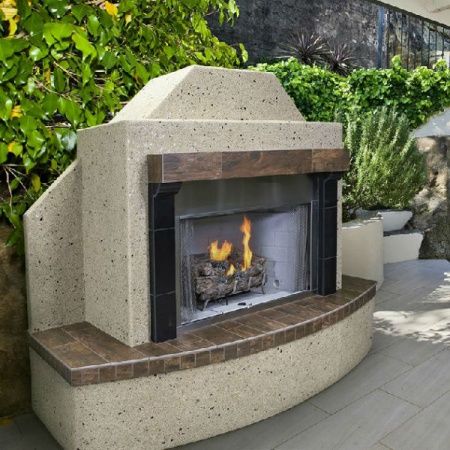 FlameCraft Traditional Outdoor Gas Fireplace - NG | WoodlandDirect.com Wood Grain Tile, Fireplaces For Sale, Outdoor Wood Fireplace, Ventless Fireplace, Backyard Seating Area, Outdoor Gas Fireplace, Wall Mount Electric Fireplace, Traditional Fireplace, Back Patio