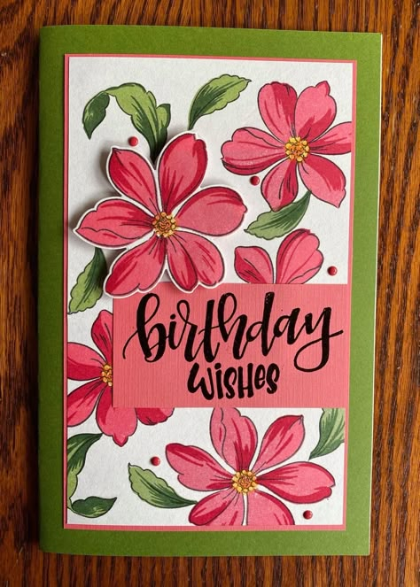 Painted Birthday Cards Acrylic, Project File Cover Ideas Handmade, Scrapbook Front Cover Ideas, File Decoration Ideas Cover, Flower Stencil Patterns, Project Cover, File Decoration Ideas, Happy Birthday Cards Handmade, Happy Birthday Cards Diy