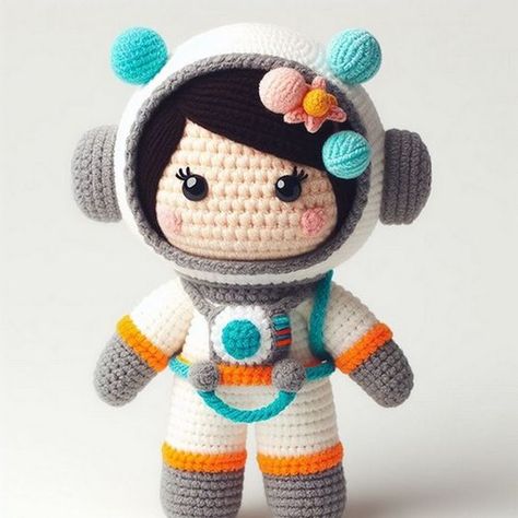 Crochet Amigurumi Astronaut Idea CrochetProjects, DIYCrochet, CrochetPatterns Crochet Broccoli, Astronaut Crochet, Crochet Avocado, Crochet Amigurumi Patterns, Free Crochet Amigurumi, Playful Decor, Whimsical Gifts, Your Crochet, Pink Yarn