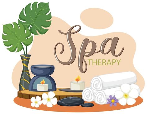 Free vector spa therapy banner design | Free Vector #Freepik #freevector #empty-banner #cartoon-drawing #spa #blank-banner Spa Cartoon, Spa Drawing, Banner Spa, Spa Illustration, Massage Art, Massage Room Design, Beauty Vector, Banner Cartoon, Spa Day Party