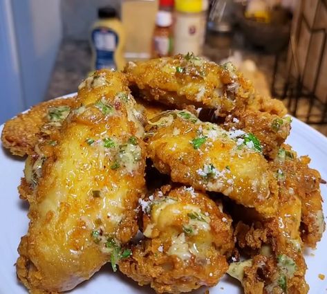 Easy and Crispy Cowboy Butter Chicken Wings Recipe Cowboy Butter Chicken Wings, Butter Chicken Wings Recipe, Cowboy Butter Sauce, Butter Chicken Wings, Best Baked Chicken Wings, Oven Chicken Wings, Cowboy Butter, Baked Chicken Wings Oven, Louisiana Hot Sauce