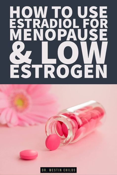 Estradiol is the most powerful estrogen in the female body and it plays an important role in regulating MANY symptoms. Women with low estrogen, from conditions like menopause, often experience serious negative symptoms such as weight gain and hot flashes which all stem from estrogen levels. Estradiol can be used as a medication to treat low estrogen conditions and is both effective and safe, if used correctly. Learn more about this medication, lab test, and hormone. Low Estrogen Symptoms, Too Much Estrogen, Low Estrogen, Sleep Eye, Estrogen Dominance, Sinus Infection, Creating A Newsletter, Hot Flashes, Hormone Imbalance