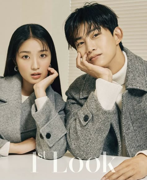 Kdrama Couples Photoshoot, Kdrama Photoshoot, 1st Look Magazine, Korean Photography, Kim Hye Yoon, Vogue Photography, Korean Couple Photoshoot, Ok Taecyeon, Magazine Collection