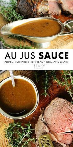 Prime Rib Au Jus Recipe, Easy Prime Rib, Au Jus Sauce, Jus Sauce, Prime Rib Au Jus, Jus Recipe, Au Jus Recipe, Holiday Roast, Prime Rib Dinner