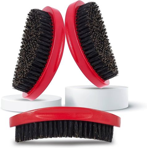 Roman-T Premium Hard 360 Wave Brush – Reinforced Nylon and Boar Bristle Wave Brush with Contoured Wood Base – Includes Handsome Presentation Storage Box : Amazon.co.uk: Beauty How To Get Waves, 360 Wave Brush, Waves Hairstyle Men, Wave Brush, Barbershop Design, Scammer Pictures, Hair Control, Best Brushes, Male Grooming