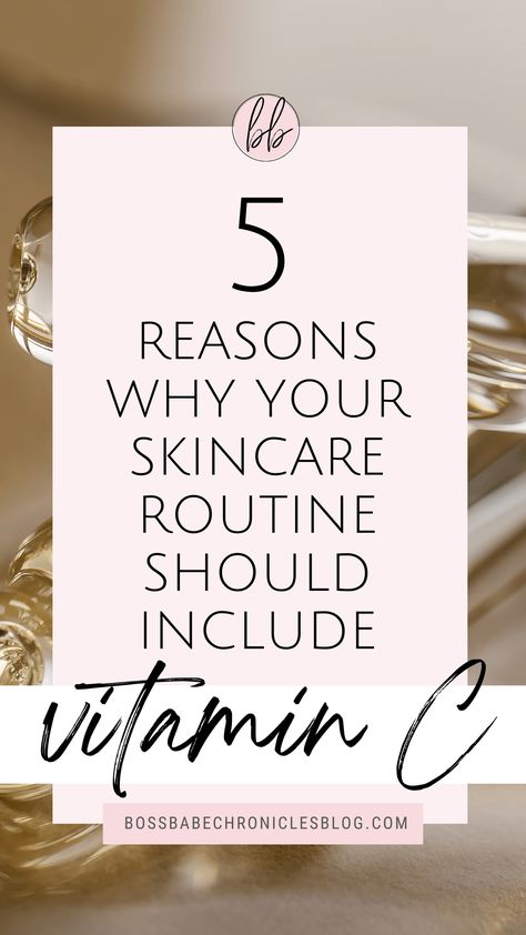 Exploring the importance of using a vitamin C serum in your skincare. Vitamin C has a ton of benefits for the skin- here are 5 of those benefits. Benefits Of Vitamin C For Skin, What Is Vitamin C Serum Good For, Vitamin C Oil For Face Benefits, Vitamin C Skin Benefits, Benefits Of Vitamin C Serum, Vitamin C Benefits Skincare, Vitamin C For Face, Vitamin C Serum Benefits, Skincare Vitamin C