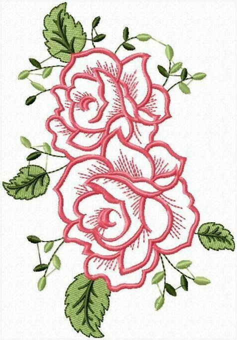 Satin Stitch Flower, Embroidery Roses, Rose Embroidery Pattern, Flower Hand Embroidery, Roses Embroidery, Hand Embroidery Ideas, Rose Applique, Embroidery Patterns Vintage, Hand Embroidery Flowers