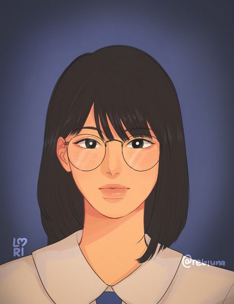 Avianna Rye Diaz, University Series Fanart, University Series, Yearbook Photo, Chinese Background, Graphic Design School, Let's Make Art, Illustration Art Kids, Desain Buklet