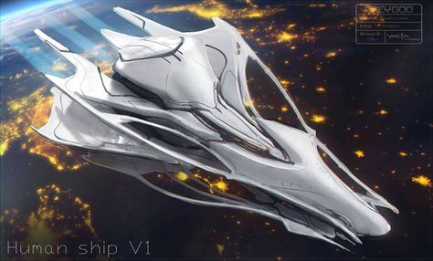 Grey Goo, Futuristic Cars Concept, Galaxy Saga, Speed Form, Ship Concept Art, Alien Spacecraft, Sci Fi Spaceships, Space Ship Concept Art, Starship Concept