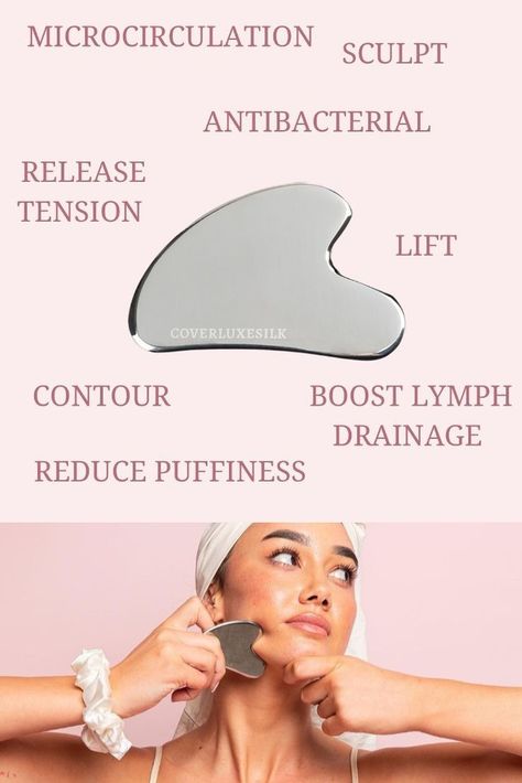 Lift Luxe™ Top Grade Stainless Steel Gua Sha Steel Gua Sha, Face Muscles, Lymph Drainage Massage, Facial Massage Routine, Lymph Drainage, Gua Sha Massage, Wellness Club, Gua Sha Facial, Beauty Regime