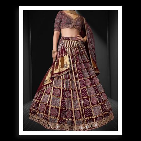 Stunning Ajrakh Lehenga Set, beautifully crafted with Khatri Bandhani techniques. | Shop At 👇 | Link In Bio https://khatribandhani.com/product-category/lehenga/ Call | WhatsApp +91 88490 66281 | @khatribandhani Perfect for any festive occasion, this ensemble is a true celebration of heritage and style. 🌸✨ We Made Only Designer Products, Complete Handy.. #HeritageFashion #LehengaLove #culturalchic #lehenga #handcrafted #ajrakh #ajrak #handblock #naturalprint #weddinglehengas #bridallehe... Ajrakh Lehenga, Designer Products, Heritage Fashion, Call Whatsapp, Nature Prints, Lehenga, Link In Bio, Festival, Celebrities