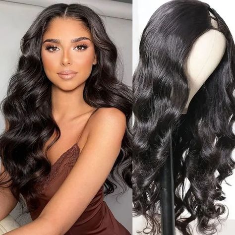 About this item 1. Material: Body wave u part wig 10A real human hair. No Tangle and Shedding Free. Soft, Healthy and Comfortable.Full and Natural Look, Can be Restyled and dyed and bleached. 2.Features: 250% High density.Body wave upart wigs Scalp Protective.Beginner friendly. No Glue & No Sew In. No Stocking Cap Needed. Wear & Go. Super Secure. Allow you to wear your own real scalp in your parting area. V Part Wig, Unice Hair, Bob Cut Wigs, Hair Body Wave, U Part Wig, U Part Wigs, U Part, Brazilian Remy Hair, Wig Human Hair