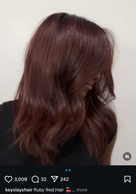 Cherry Coke Hair, Hair Color Auburn Brown, Ruby Red Hair, Cherry Coke, Auburn Brown, Hair Inspiration Color, Hair Colour, Brown Hair Colors, Auburn