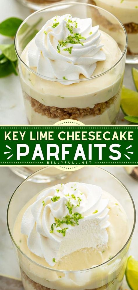 No Bake Key Lime Cheesecake, Graham Cracker Crust Cheesecake, No Bake Key Lime, Key Limes, Jar Desserts, Caramel Treats, Dessert Cups Recipes, Mason Jar Desserts, Cheesecake Parfaits