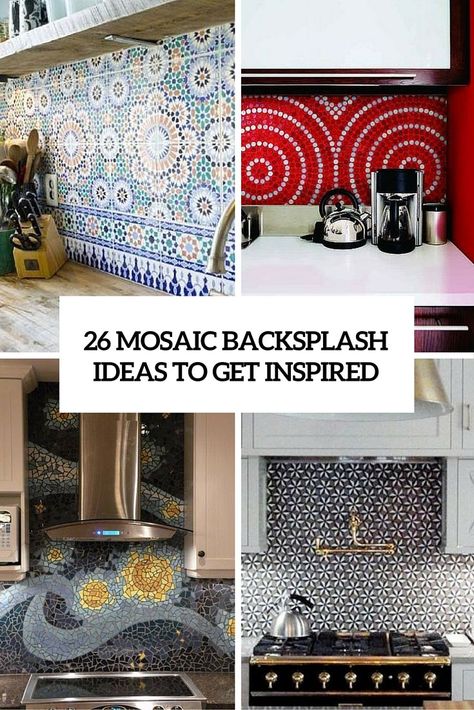 26 Bold Mosaic Kitchen Backsplashes To Get Inspired Stained Glass Backsplash Kitchen, Mosaic Countertop Kitchen, Diy Mosaic Backsplash Kitchen, Mosaic Kitchen Backsplash Ideas, Mosaic Backsplash Ideas, Kitchen Mosaic Backsplash, Mosaic Tiles Kitchen Backsplash, Glass Mosaic Backsplash Kitchen, Diy Mosaic Tiles