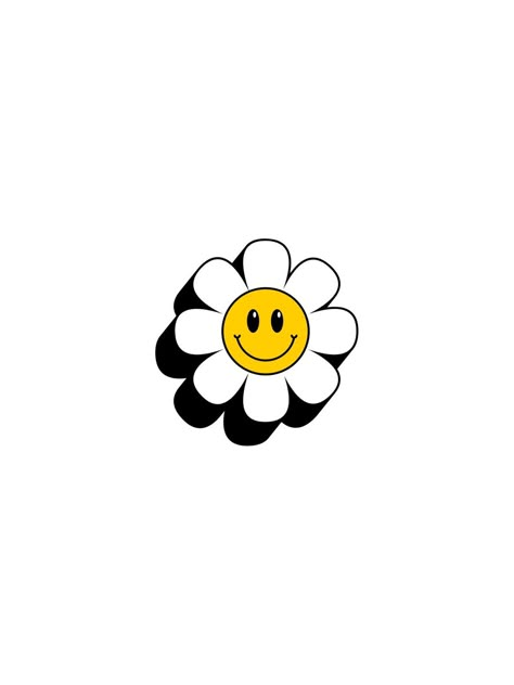 Smiley Sticker, Yellow Icon, Face Flower, Smile Wallpaper, Cute Smiley Face, Preppy Stickers, Pink Wallpaper Backgrounds, Iphone Wallpaper Hipster, Intuitive Art