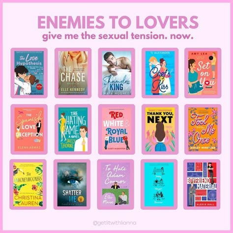 Best Love Books, Best Romantic Books, Enemies To Lovers Romance, Romcom Books, Teenage Books To Read, Book Reading Journal, Good Romance Books, Lovers Romance, Teen Romance Books