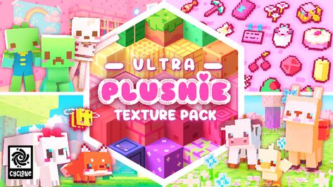 Ultra Plushie Texture Pack Minecraft Moobloom, Minecraft Texture Pack Aesthetic, Minecraft Texture Pack, Minecraft Marketplace, Desktop Windows, Cute Llama, Minecraft Stuff, Minecraft Builds, Minecraft Ideas