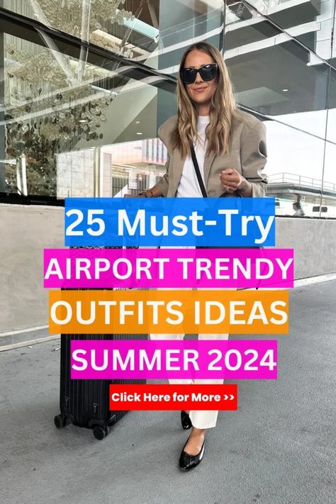 35 BEST CUTE & COMFY AIRPORT OUTFIT IDEAS FOR SUMMER 2024 - DRESS TO IMPRESS 64 Airport Outfit Dress, Travel Slogans, Airport Attire, Airport Outfit Ideas, Comfy Airport Outfit, Airport Outfit Summer, Outfit Ideas For Summer, Airport Outfits, Shower Outfits