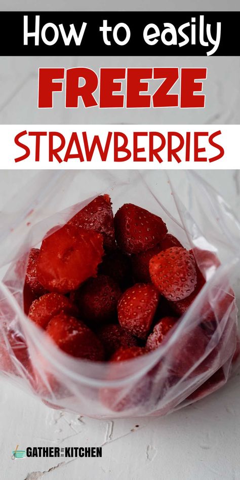 Freeze Strawberries, Berry Pie Filling, Freezing Strawberries, Refreshing Summer Recipes, Filling Smoothie, Strawberry Cobbler, Freezing Food, Make Simple Syrup, Strawberry Picking