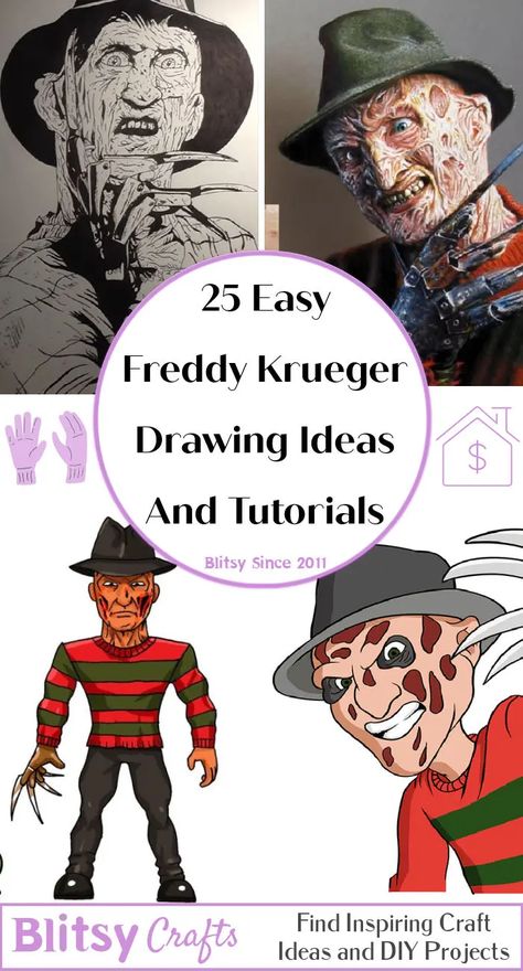 Freddy Krueger Drawing, Freddy Krueger, Learn How To Draw, Step By Step Guide, Craft Inspiration, Step Guide, Drawing Ideas, To Draw, Step By Step