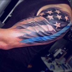 Red Line Tattoo, Cop Tattoos, Police Tattoos, Blue Line Tattoo, Law Enforcement Tattoos, Firefighter Tattoos, American Flag Tattoos, Police Tattoo, Fighter Tattoos