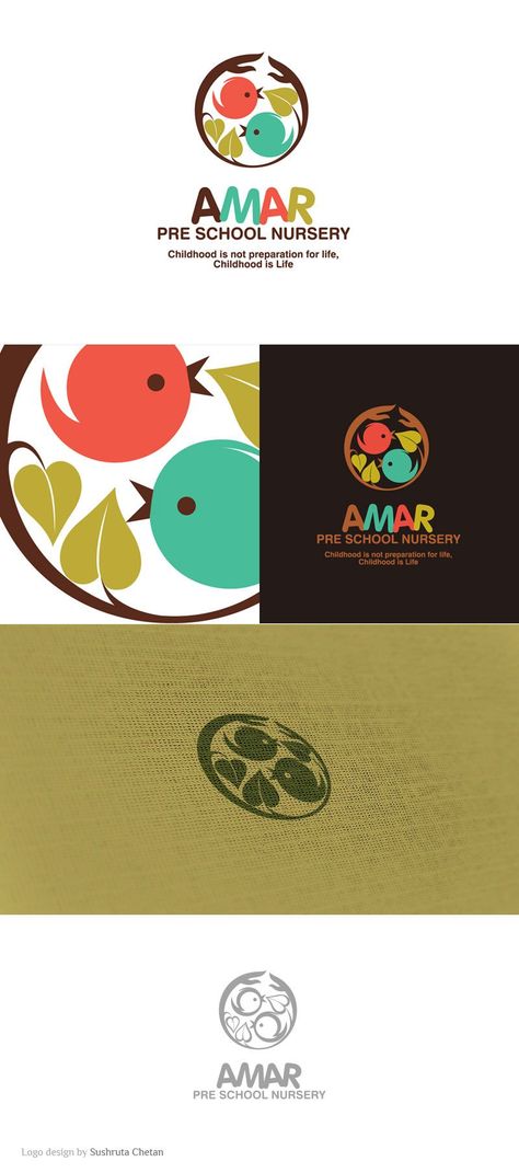 Logo design for Amar pre-school nursery by Sushruta Chetan. If you are looking for a unique, creative, and modern Professional logo and brand identity design for your business, brand, Website, Company quickly. You will find all types of logos here. Nursery Logo Design, Preschool Logo, Kindergarten Logo, Kids Branding Design, Clever Logo Design, English Club, Identity Design Inspiration, Kids Graphics, Kids Logo Design