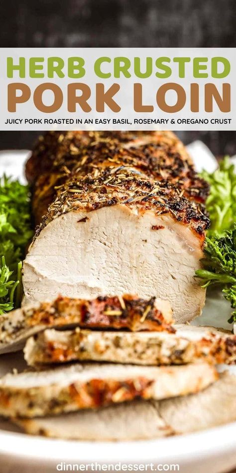 Crusted Pork Loin, Boneless Pork Loin Recipes, Pork Rib Roast, Pork Sirloin Roast, Pork Loin Ribs, Smoked Pork Loin, Pork Loin Roast Recipes, Pork Entrees, Low Carb Pork