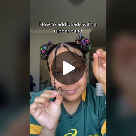 Add beads on your hair without an applicator #howtoaddbeadswithoutcroc... | How To Put Beads On Braids | TikTok How To Add Beads To Hair Braids, How To Put Beads In Hair, Beads On Braids, Braids Tiktok, Hair Charms, Hair Beads, Beauty Ideas, Braids, Hairstyles