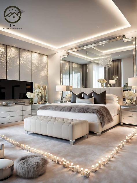 Dream House Interior Bedrooms, Luxurious Bedrooms Interior, Coolest Hotels, Stylish Bedroom Ideas, Art Decor Ideas, Mansion Rooms, Ragnarok Online, Dream Bedroom Inspiration, Luxe Bedroom