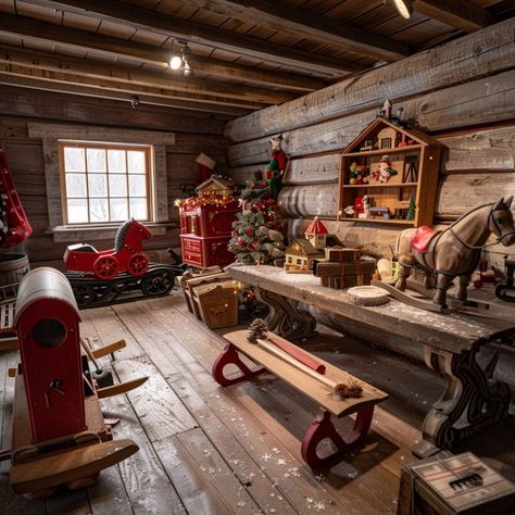 Santa Claus House North Pole, Toy Factory Christmas, Santa Claus Workshop, Santa Grotto, Santa's Grotto, Santas Grotto, Santa House, Santa Claus House, Santa Workshop