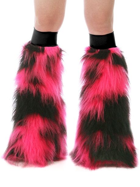 Pink and Black camo fluffies. Rave Boots, Fur Leg Warmers, Boot Covers, Camo And Pink, Scene Outfits, Scene Fashion, Scene Kids, Faux Fur Fabric, Black Camo