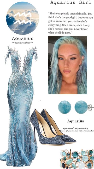 Aquarius Makeup Look Zodiac, Air Themed Dress, Zodiac Theme Party Outfit, Aquarius Rising Fashion, Aquarius Costume Zodiac, Aquarius Halloween Costume, Aquarius Birthday Party Theme, Aquarius Dressing Style, Aquarius Venus Aesthetic Style