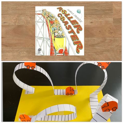 Make a paper roller coaster craft after reading "Roller Coaster" by Marla Freeze to your Nanny Kids Roller Coaster Craft, Homemade Roller Coaster, Robot Workshop, Paper Roller Coaster, Roller Coaster Theme, Boys Activities, Stem Camp, Reading Week, Library Resources